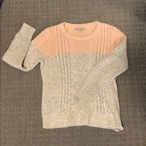 Pink / grey knit sweater size M used